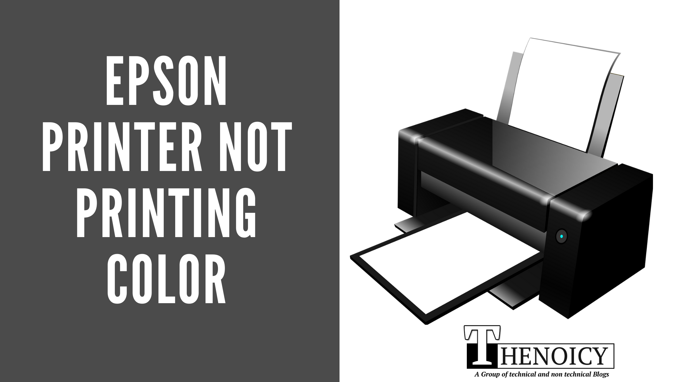 Epson Printer not printing color